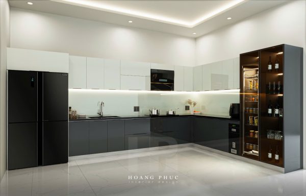 Tủ bếp Xám Đô Thị Lịch Lãm