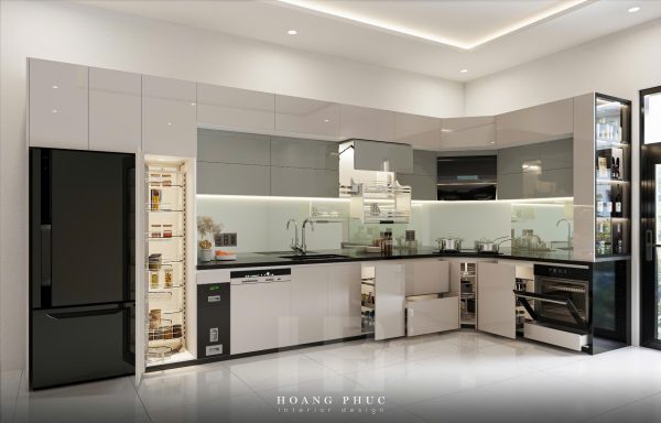 Tủ bếp Xám Đô Thị Lịch Lãm